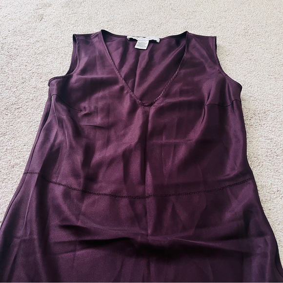Diane Von Furstenberg NWT TWO Dresses Purple WRAP Dress & Matching SLIP Dress - Picture 7 of 14